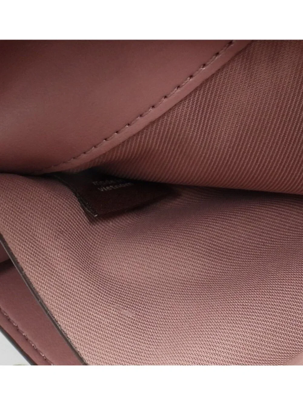 Coach Tea Rose Tooling Foldover Dusty Rose Crossbody Clutch Leather MSRP $250